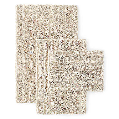 Chenille Lines Bath Rug Collection