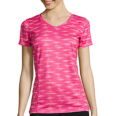 Made For Life Short-Sleeve Print V-Neck Mesh T-Shirt - Tall